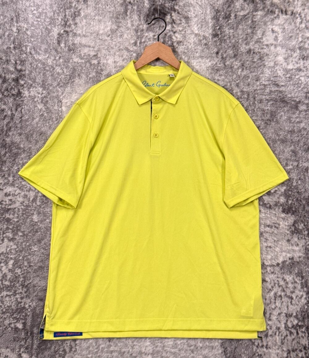 Robert Graham Polo Shirt XL Mens Classic Fit Neon Yellow Skull Short Sleeve Golf